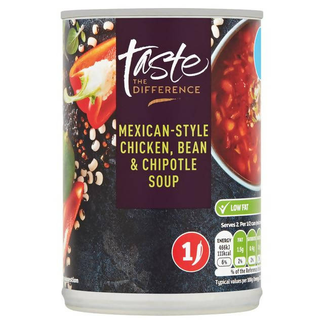 Sainsbury's Mexican-Style Chicken & Bean & Chipotle Soup, Taste the Difference 400g