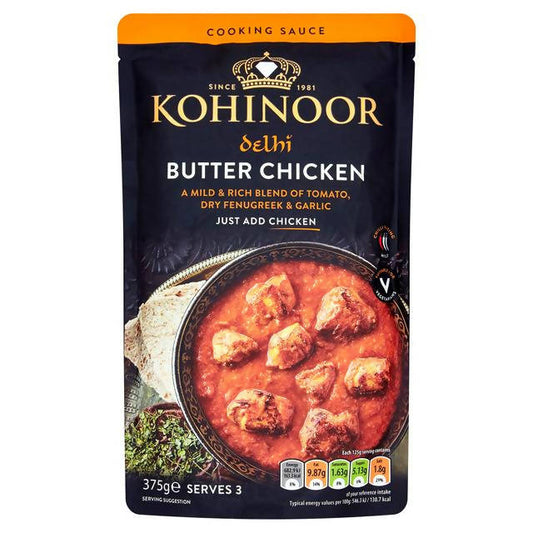 Kohinoor Butter Chicken Sauces 375g Asian Sainsburys   