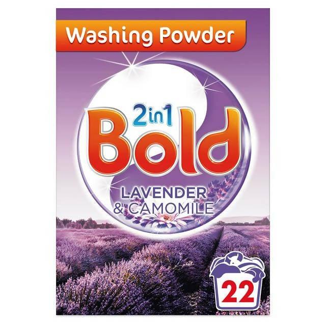 Bold 2in1 Washing Powder Lavender and Camomile 1.43Kg (22 Washes)