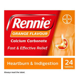 Rennie Orange Flavour Chewable Tablets x24 stomach & bowel Sainsburys   