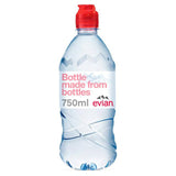 Evian Natural Mineral Water 750ml (Sports Cap) All Sainsburys   