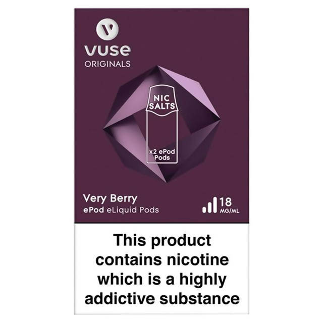 Vuse Vype ePod Refills Very Berry 18mg - McGrocer