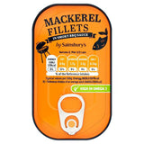 Sainsbury's Mackerel Fillets in Smoky BBQ Sauce 125g - McGrocer