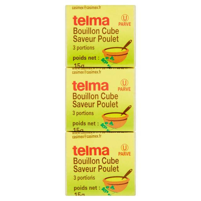 Telma Chicken Soup Cubes x3 45g Kosher Sainsburys   