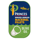 Princes Mackerel Fillets in Olive Oil 125g (90g*) - McGrocer