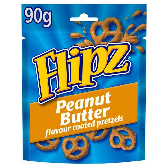 Flipz Peanut Butter Flavour Coated Pretzels 90g