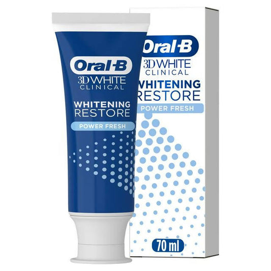 Oral-B 3D White Clinical Whitening Restore Power Fresh Toothpaste 70ml - McGrocer