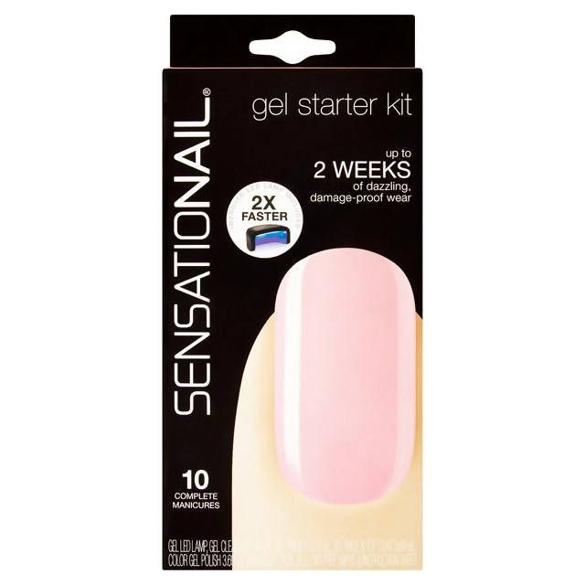 Sensationail Gel Starter Kit Pink Chiffon 10 Complete Manicures