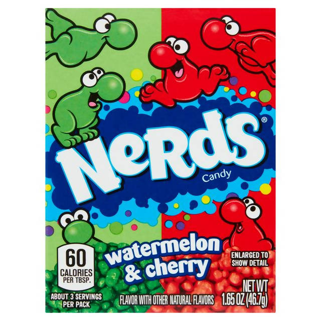 Wonka Nerds Cherry & Watermelon 46g American Sainsburys   