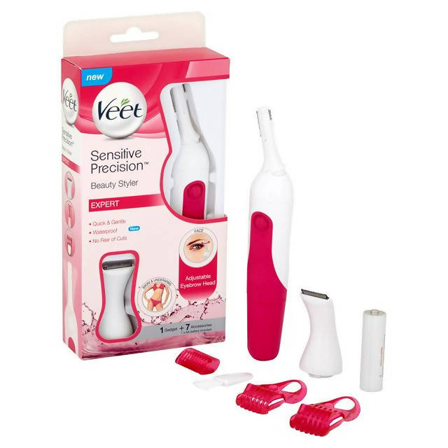 Veet Sensitive Precision Beauty Styler Expert Trimmer for Face, Bikini & Underarm Hair Removal