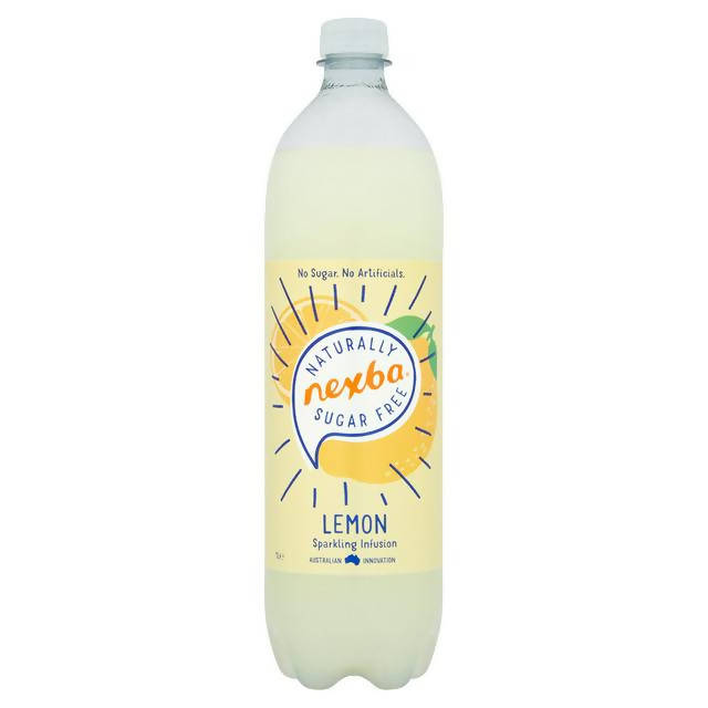 Nexba Naturally Sugar Free Lemon Sparkling Infusion 1L Adult soft drinks Sainsburys   