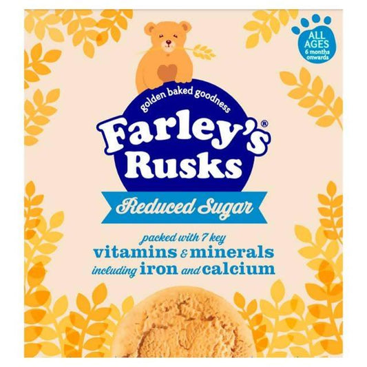 Farley's Rusks Reduced Sugar All Ages 4-6 Months Onwards 300g snacks & rusks Sainsburys   