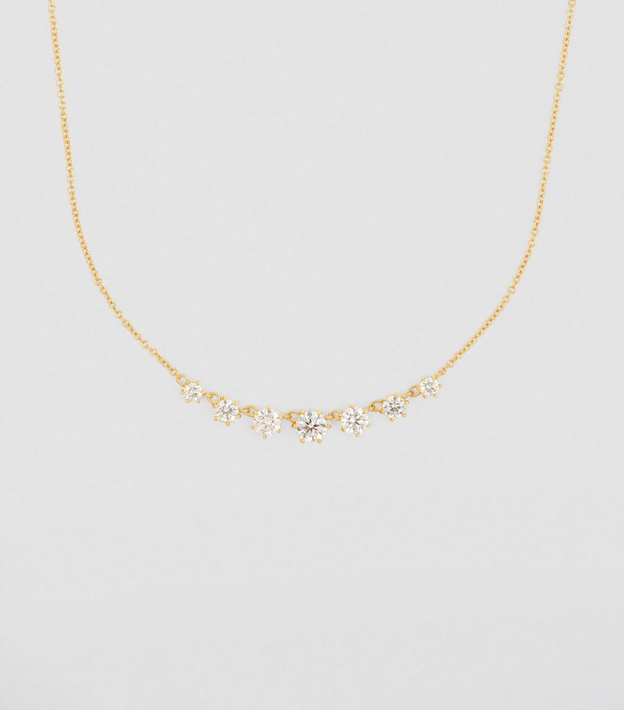 Small Yellow Gold and Diamond Penelope Necklace