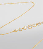 Small Yellow Gold and Diamond Penelope Necklace GOODS Harrods   