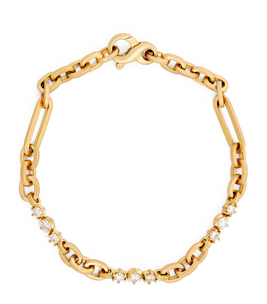 Yellow Gold and Diamond Paige Bracelet