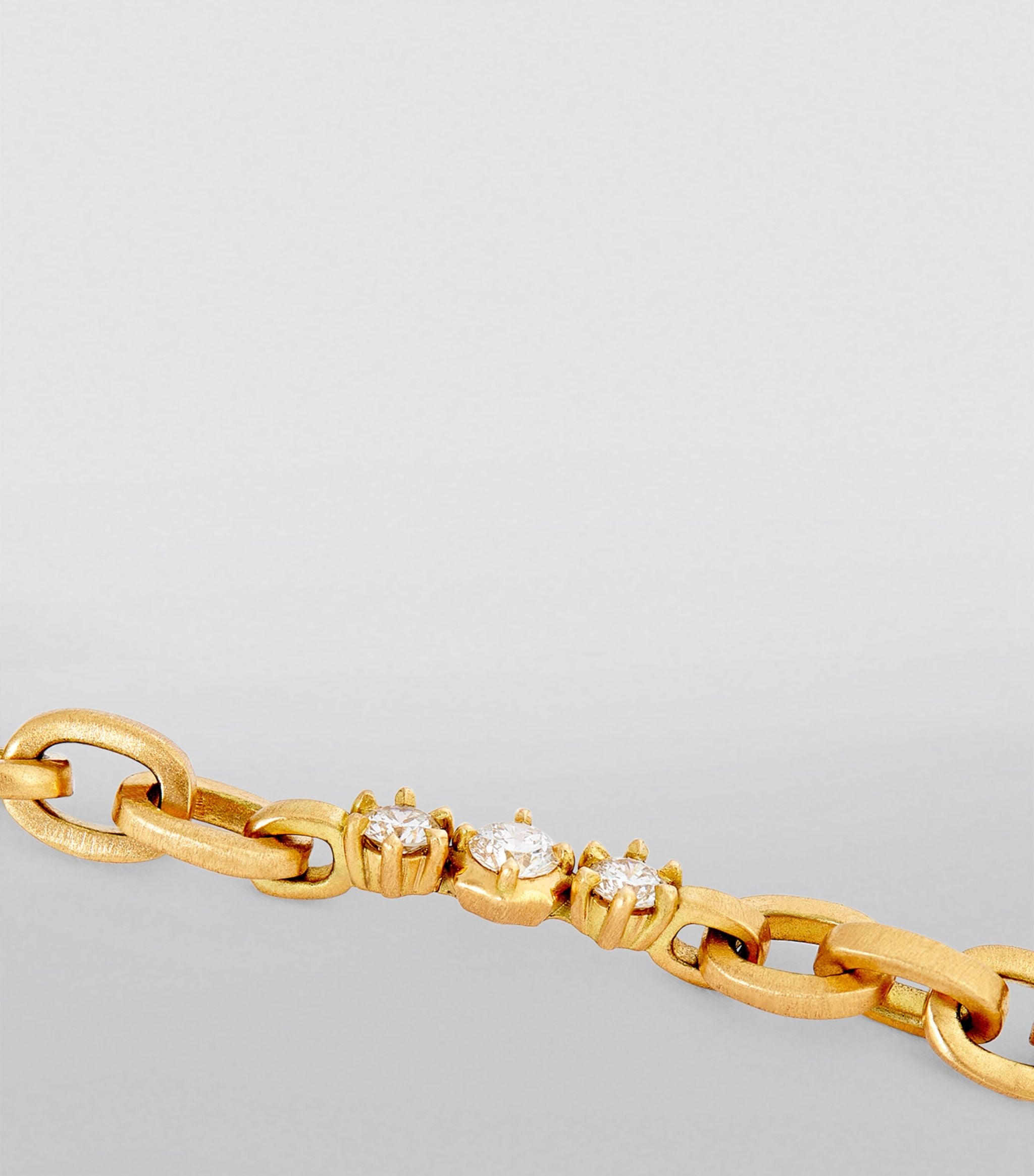 Yellow Gold and Diamond Paige Bracelet GOODS Harrods   