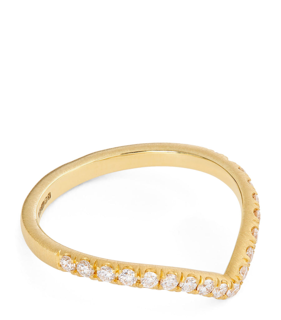 Yellow Gold and Diamond Pavé Ring