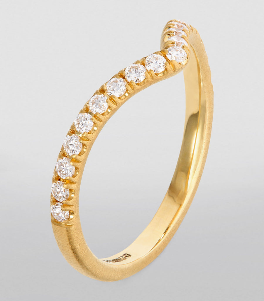 Yellow Gold and Diamond Pavé Ring