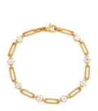 Yellow Gold and Diamond Phoebe Bracelet GOODS Harrods   