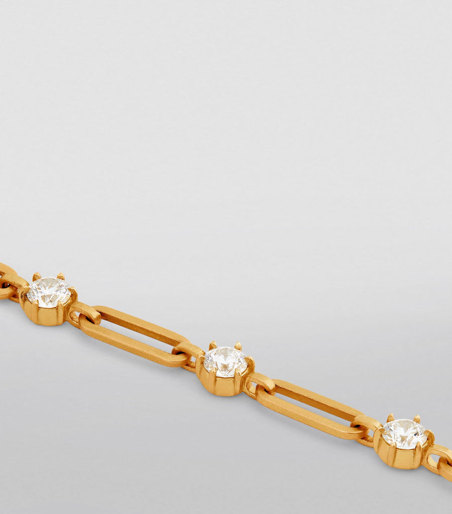 Yellow Gold and Diamond Phoebe Bracelet