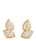 Yellow Gold and Diamond Poppy Studs II Earrings GOODS Harrods   