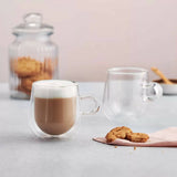 Judge Double Walled Latte Glass Set 275ml, 6 Piece Home & Kitchen Costco UK   