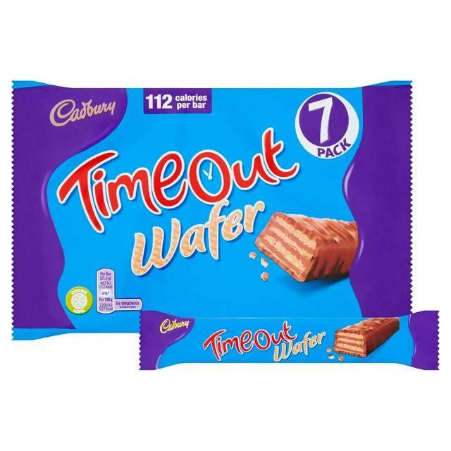 Cadbury Time Out Wafer Bar Multipack x7 141.4g