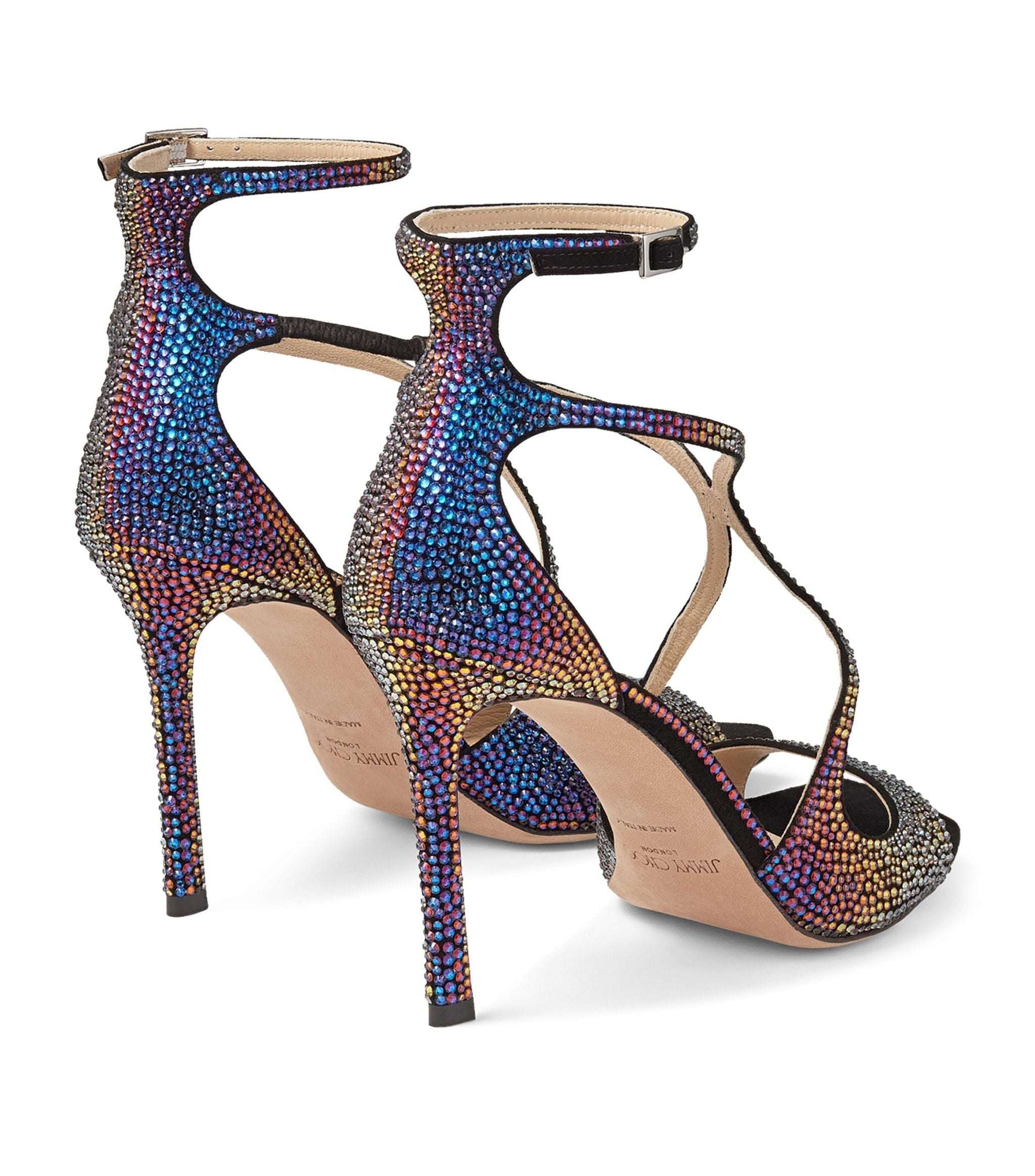 EXCLUSIVE Azia 95 Crystal-Embellished Sandals GOODS Harrods   