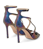 EXCLUSIVE Azia 95 Crystal-Embellished Sandals GOODS Harrods   