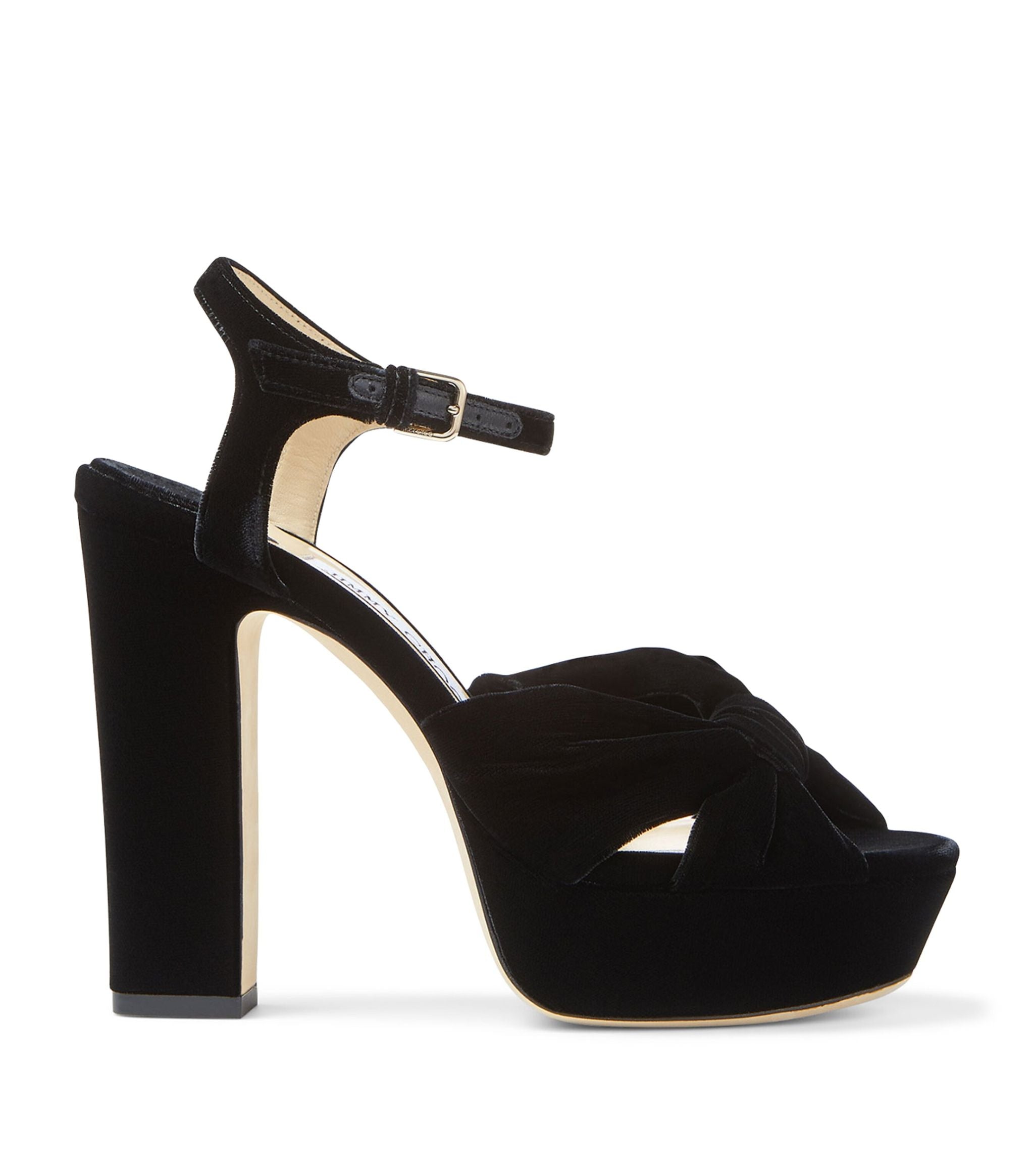 Heloise 120 Velvet Platform Sandals Miscellaneous Harrods   