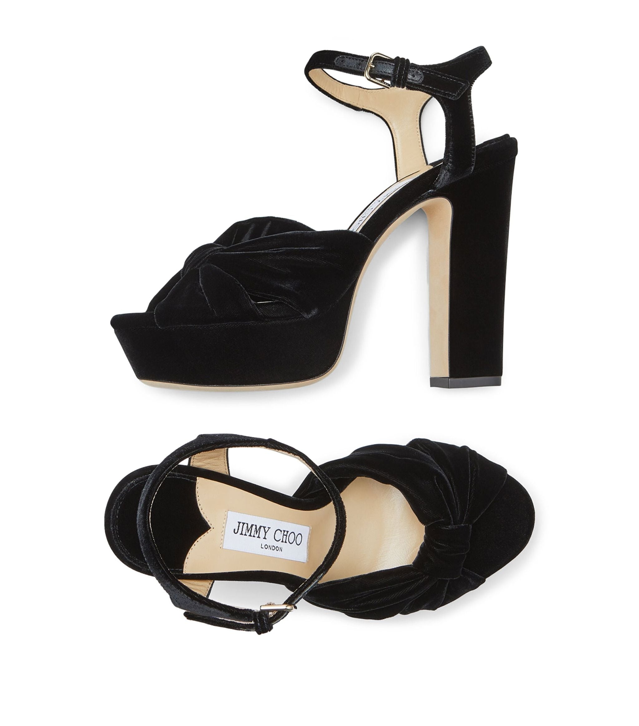 Heloise 120 Velvet Platform Sandals Miscellaneous Harrods   