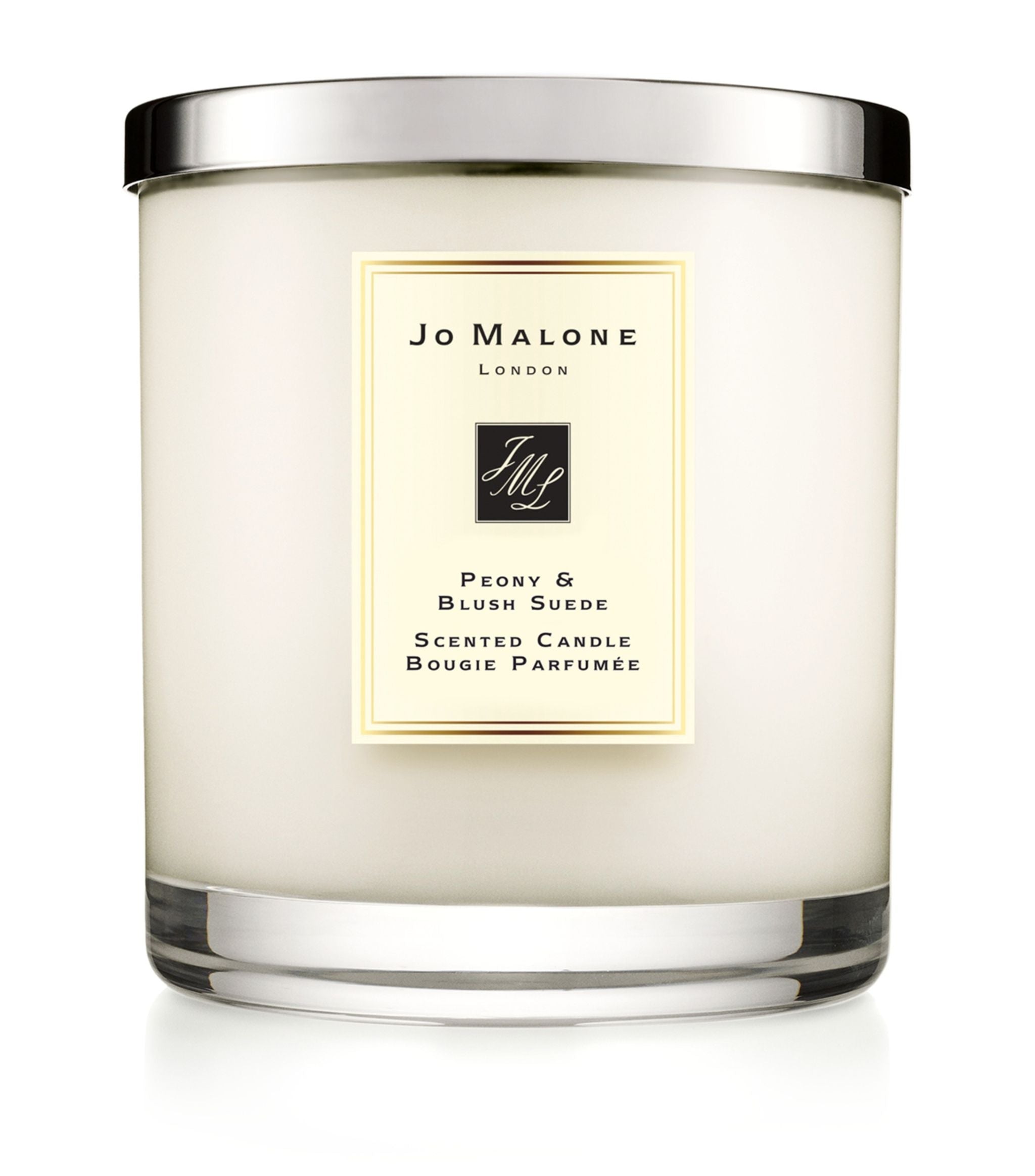 Peony & Blush Suede Luxury Candle (2.1kg) GOODS Harrods   