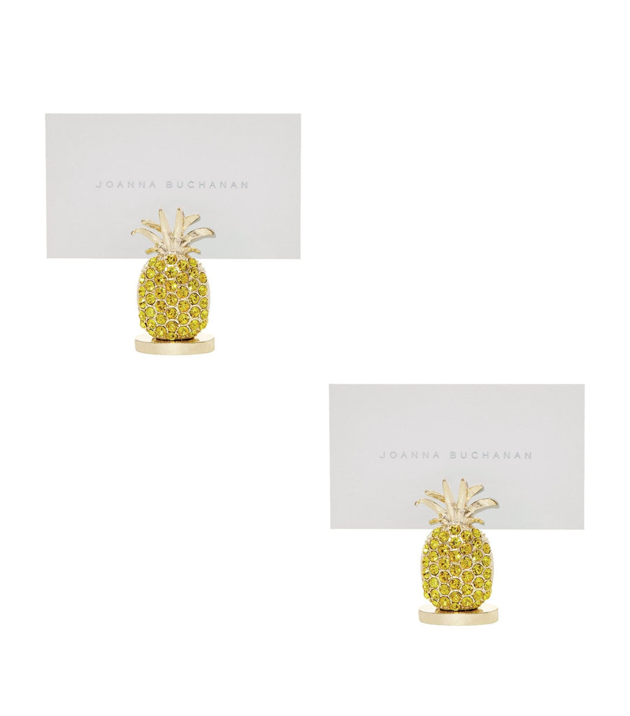 Embellished Pineapple Place Card Holder (Set of 2)