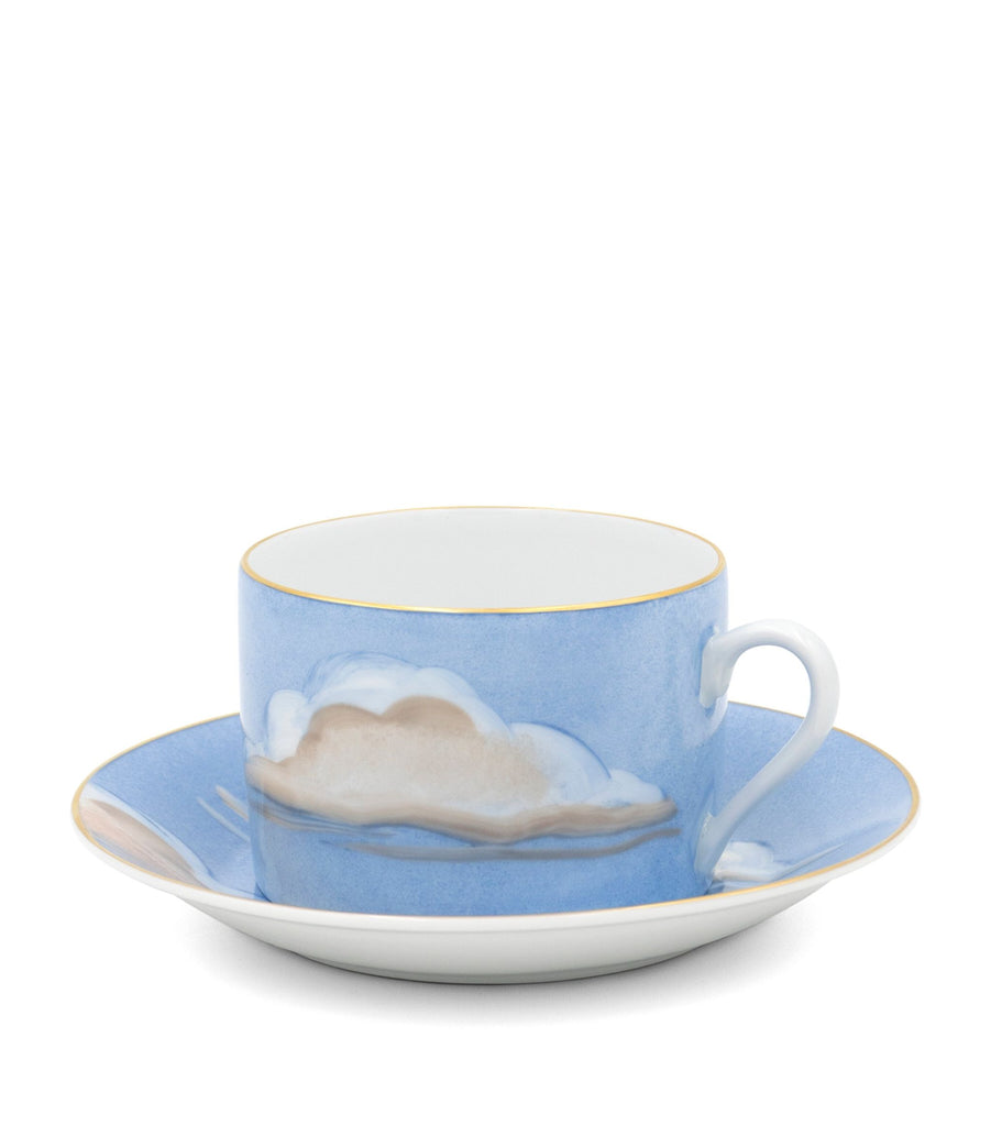 x Marie Daâge Ciels Bleus Breakfast Cup and Saucer (Set of 2)