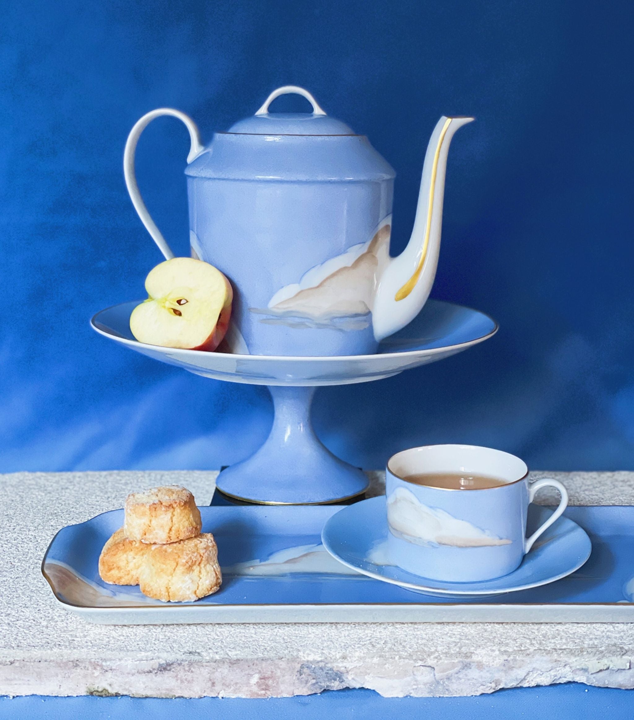 x Marie Daâge Ciels Bleus Cake Stand GOODS Harrods   