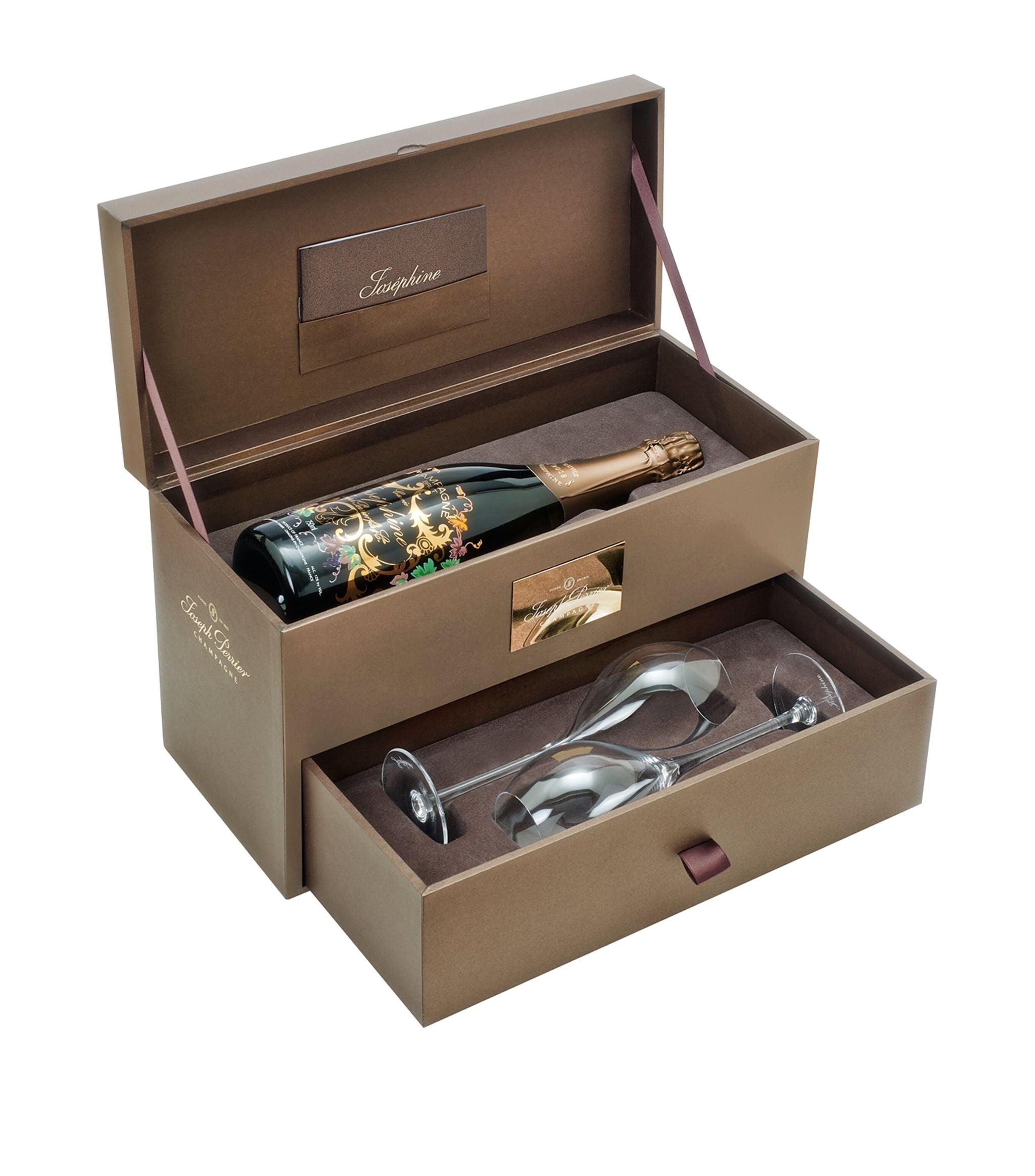 Set of 2 Champagne Flutes and Cuvée Joséphine 2012 (75cl) – Champagne, France GOODS Harrods   