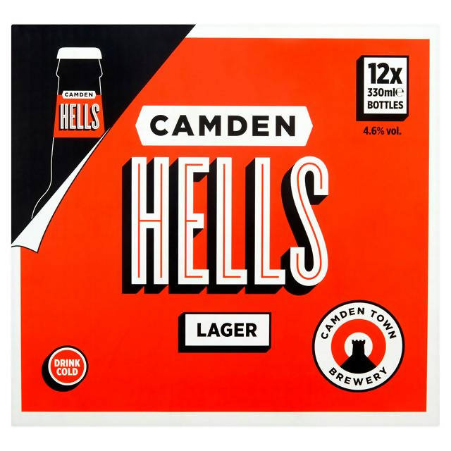 Camden Hells Lager 12 x 330ml All beer Sainsburys   