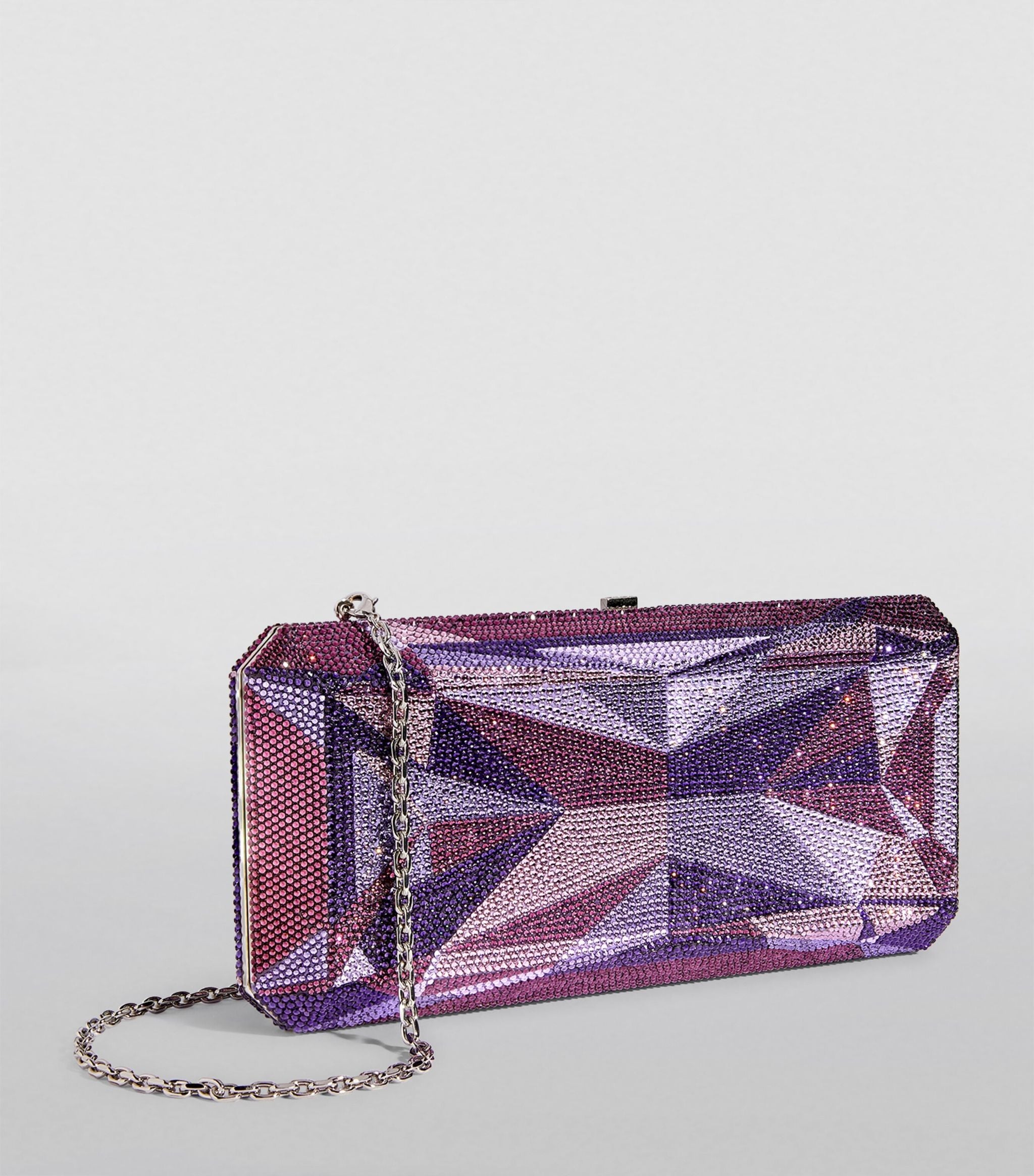 Rectangle Amethyst Clutch Bag GOODS Harrods   