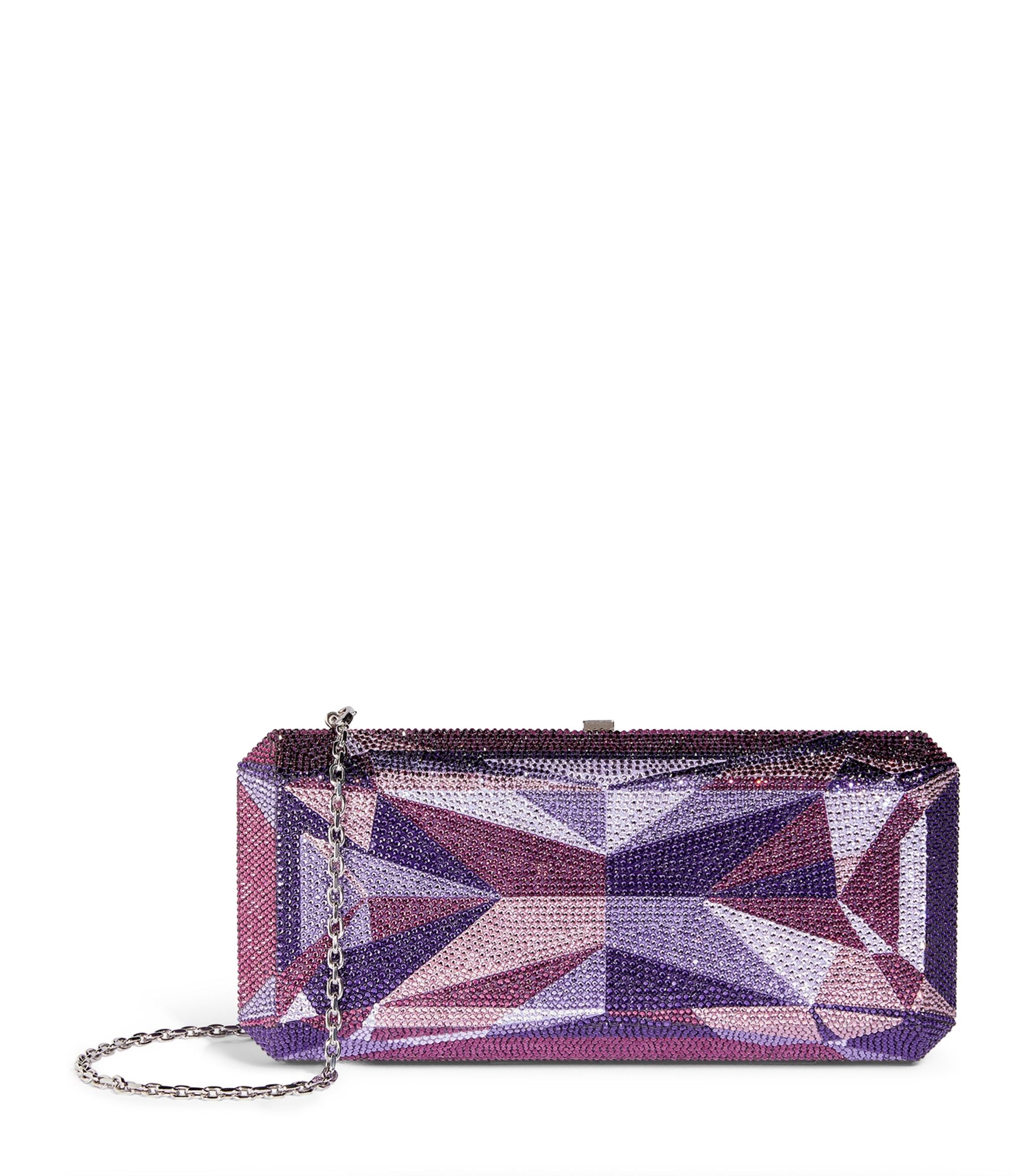 Rectangle Amethyst Clutch Bag GOODS Harrods   