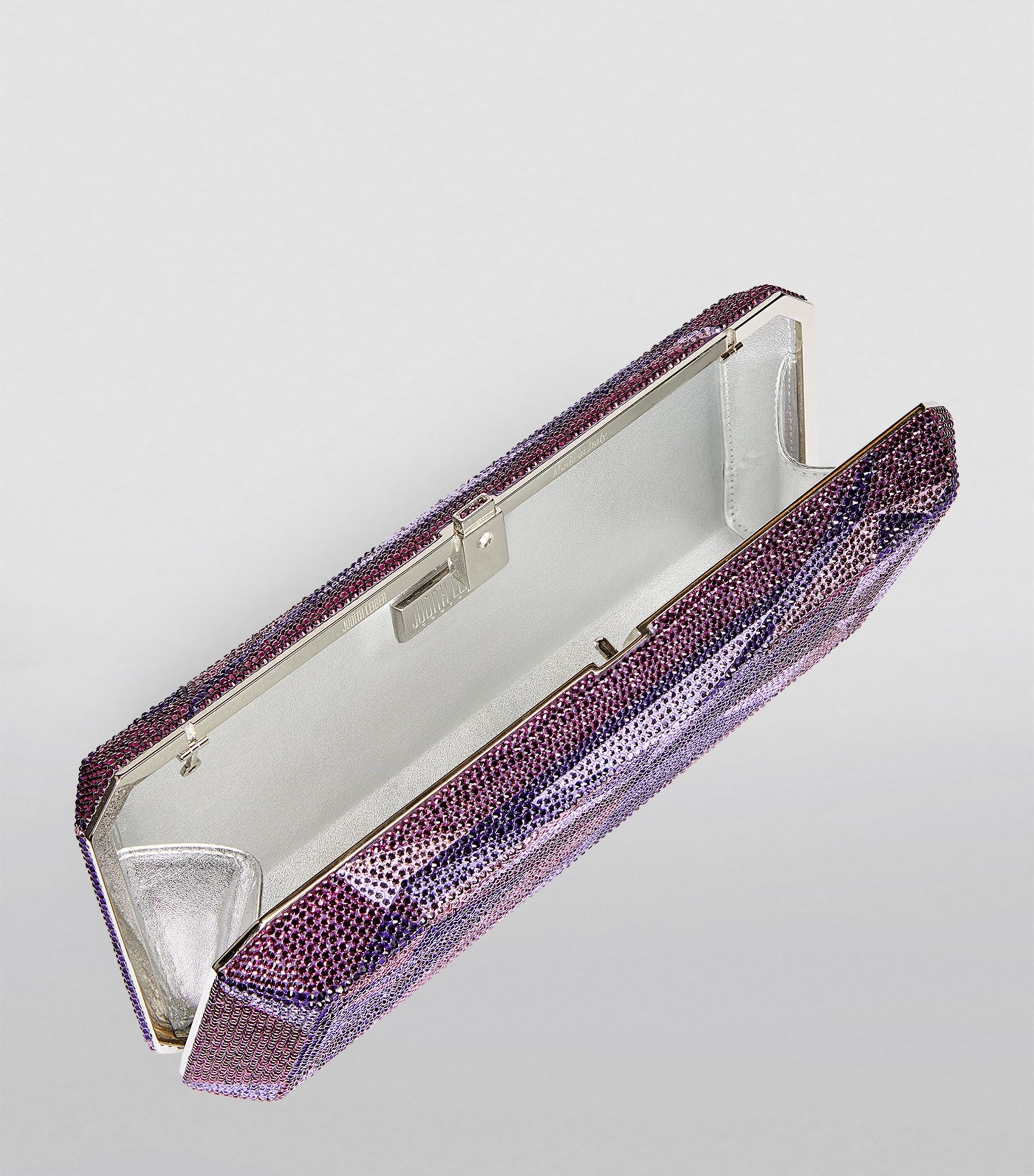 Rectangle Amethyst Clutch Bag GOODS Harrods   