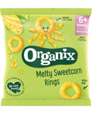 Organix Melty Sweetcorn Rings Single Organic Baby Foods McGrocer Direct   