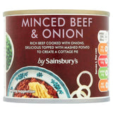 Sainsbury's Minced Beef & Onion 198g Hot meat & meals Sainsburys   