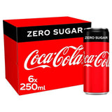Coke Zero 6x250ml All Sainsburys   