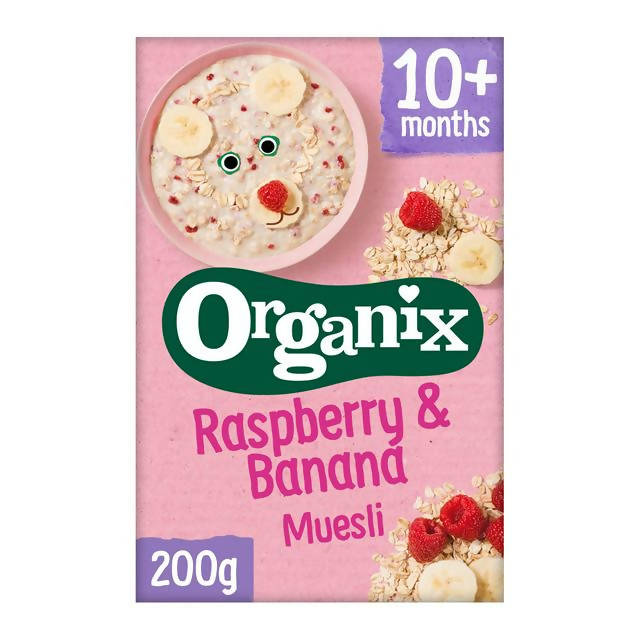 Oranix Raspberry & Banana Organic Baby Muesli 200g