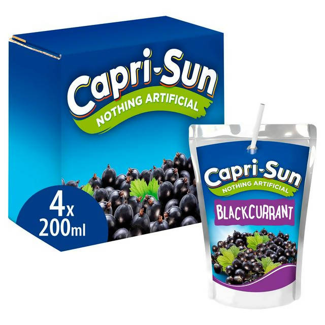 Capri-Sun Blackcurrant 4 x 200ml All juice & smoothies Sainsburys   