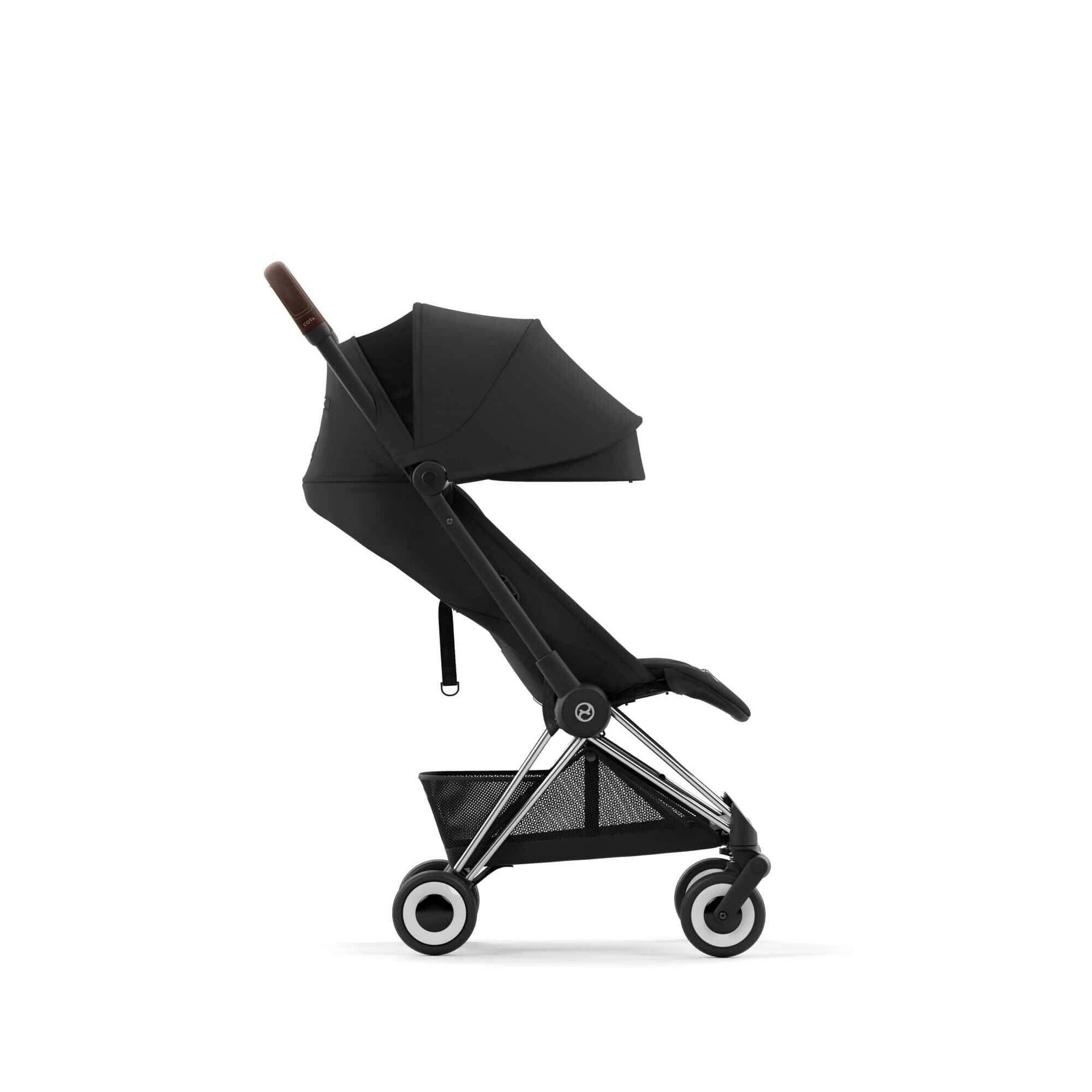 Cybex COYA Stroller - Chrome/Sepia Black Stroller McGrocer Direct   