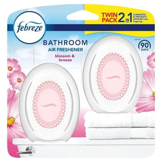 Febreze Bathroom, Continuous Air Freshener Odour Elimination & Prevention, Blossom & Breeze