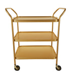 Aluminium Diamond-Embossed Three-Tiered Trolley GOODS Harrods   