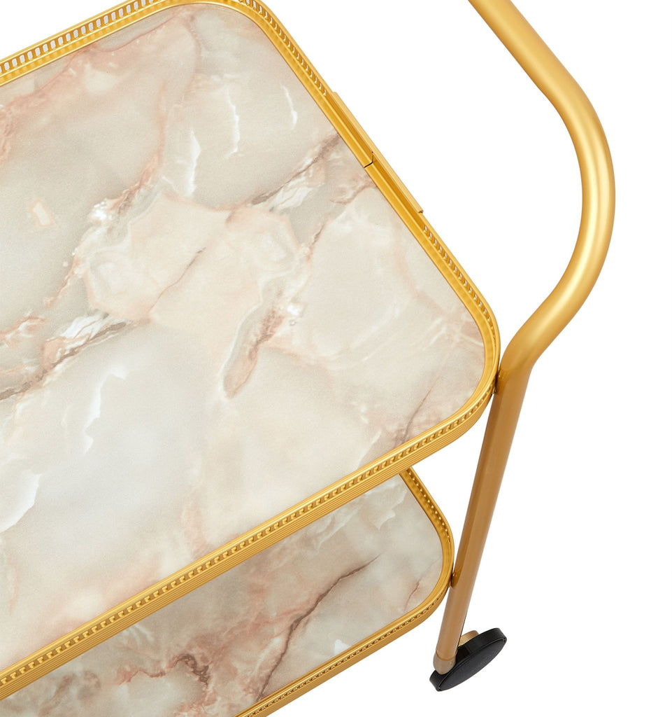 Marble Two-Tiered Trolley