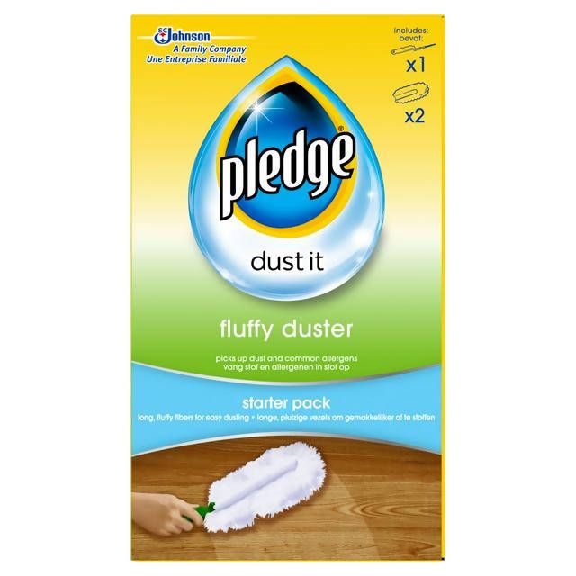 Pledge Dust It Fluffy Duster Starter Pack 1 Handle & 2 Refills